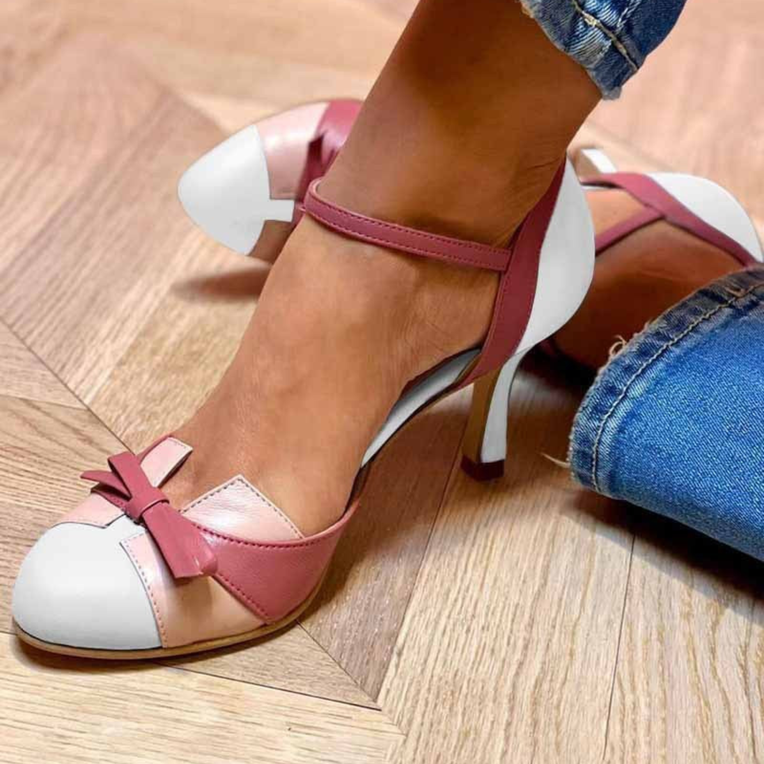 Valentina- Tacones Bicolor.