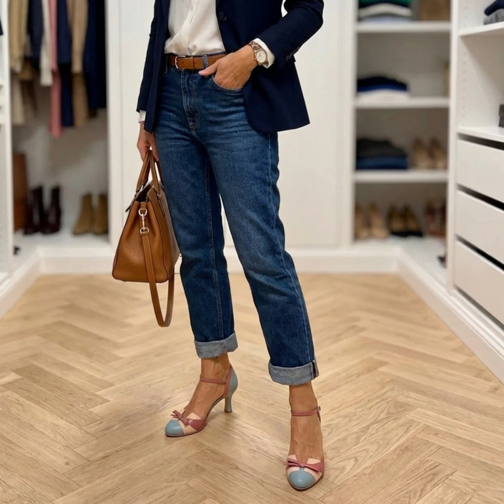 Valentina- Tacones Bicolor.