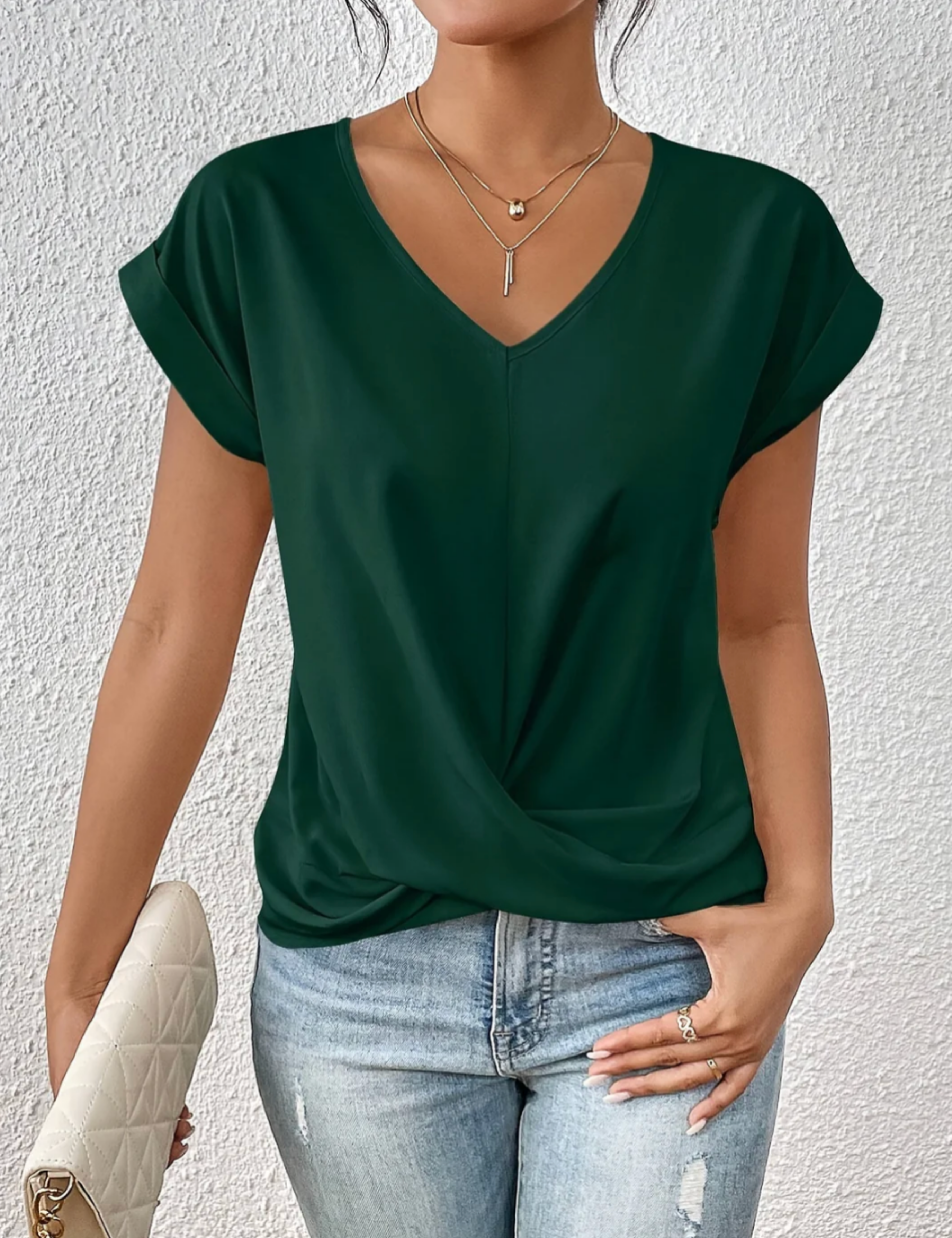Alba- Camiseta de Escote en V